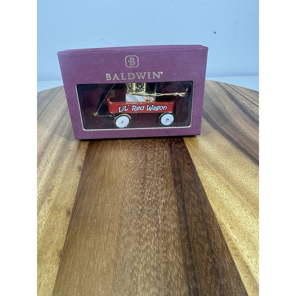 Baldwin Brass 2001 3D Lil Red Wagon Christmas Tree Ornament